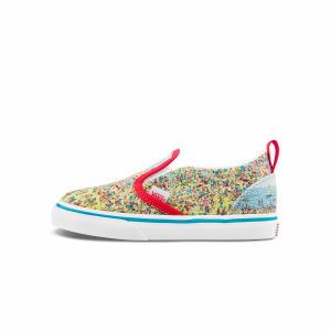 VANS X WHERE’S WALDO SLIP-ON 小童联名帆布鞋