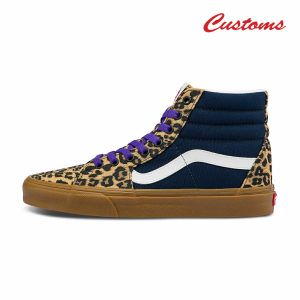 自由定制鞋 SK8-HI 豹纹拼接板鞋