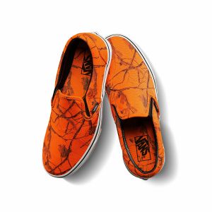 VANS×REALTREE联名系列SLIP-ON男女同款帆布鞋